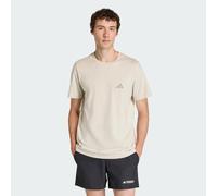 Mens adidas T-shirt Grafica Terrex Mountain - Beige, beige 2XL