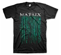 T-shirt The Matrix rain code codice binario maglia Uomo ufficiale Hybris