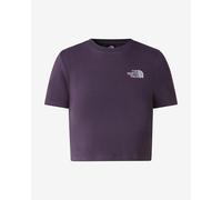 T-shirt The North Face Crop manica corta viola donna - L
