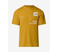 T-shirt The North Face Mountain Foundation Coordinates manica corta giallo - M