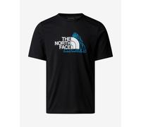 T-shirt The North Face Mountain Foundation manica corta nero bianco blu - S