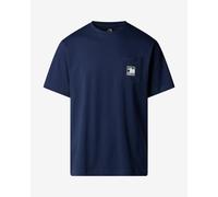 Maglietta da uomo The North Face M Mountain Logo Relaxed S/S Pocket Tee Taglia: L / Colore: blu scuro