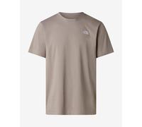 THE NORTH FACE Maglietta 'Evolution Simple Dome' pietra / bianco Uomo THE NORTH FACE M