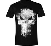 T-shirt The Punisher Distressed Skull logo Marvel maglia teschio Uomo ufficiale