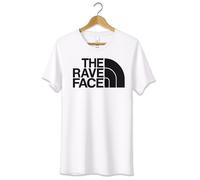 T-Shirt The Rave Face Maglietta Tshirt North Raver Bianca Nera Idea Regalo