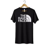 T-Shirt The Rave Face Maglietta Tshirt North Raver Bianca Nera Idea Regalo