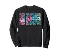 T-shirt Tie Dye San Francisco SF CA Cali California Republic Felpa
