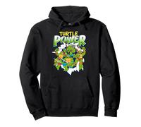 T-Shirt TMNT Turtle Power Breaking Though Felpa con Cappuccio