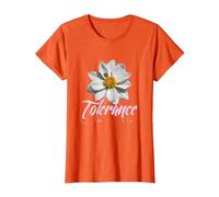 T-Shirt Tolleranza - Non Violenza Contro Le Donne - Rispetto Maglietta, Donna, Arancio, L