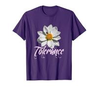 T-Shirt Tolleranza - Non Violenza Contro Le Donne - Rispetto Maglietta, Uomo, Viola, M