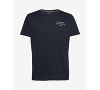 T-shirt Tommy Hilfiger Original Logo manica corta blu marino bianco - M