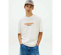 Tommy Jeans - T-shirt bianca con logo stile anni '90-Bianco 48