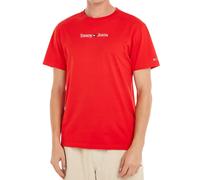 T-Shirt Casual Tommy Jeans T-Shirt Tjm Classic Linear Cotone Rosso
