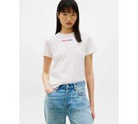 Tommy Jeans T-Shirt da Donna Tjw Reg Essential Logo 2 Ext Dw0Dw21842 S/S, Bianco (Ecru), M