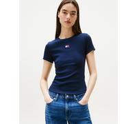 T-shirt Tommy Jeans Slim Badge manica corta blu navy donna - M