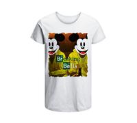 T-Shirt Topolino Breaking Bad Uomo Abbigliamento 100% Cotone Taglia S>XXL