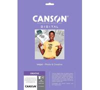 Carta patinata CANSON T-Shirt transfer A4 finitura opaca 140 g/m² bianco conf.10 - C204567480