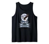 T-Shirt Truck Driver Trucker da Uomo Dad Big Rig American Canotta