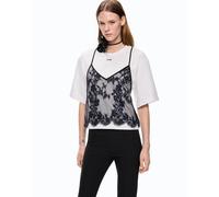 T-shirt Tulipano con top in pizzo Pinko - L