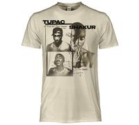 T-Shirt Tupac ufficiale maglia maglietta originale Natural Rap 2Pac Makaveli