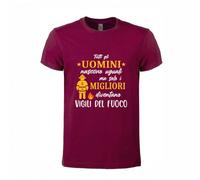T-shirt tutti gli uomini nascono uguali ma solo i migliori diventano VIGILI del