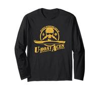 T-Shirt U-Boat della seconda Guerra Mondiale - Uboat Aces (angosciato) Maglia a Manica
