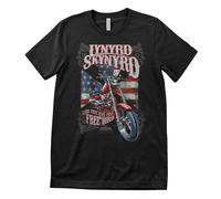 T-Shirt Ufficialmente Licenziata Lynyrd Skynyrd - Live Free Da Uomo