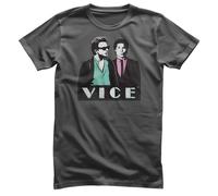 T-Shirt Ufficialmente Licenziata Miami Vice - Crockett E Tubbs