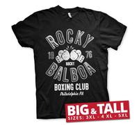 T-Shirt Ufficialmente Licenziata Rocky Balboa Boxing Club BIG&TALL 3XL, 4XL, 5XL