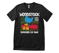 T-Shirt Ufficialmente Licenziata Woodstock - Estate Del 1969 Per Uomo