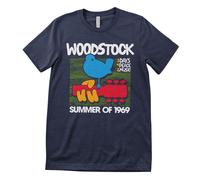 T-Shirt Ufficialmente Licenziata Woodstock - Estate Del 1969 Per Uomo