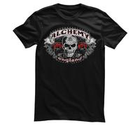 T-Shirt Ufficialmente Licenziato Alchemy - Inghilterra Omega Logo Uomo