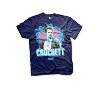 T-Shirt Ufficialmente Licenziato Miami Vice Crockett Palms Uomo Taglie S-XXL