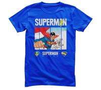 T-Shirt Ufficialmente Licenziato Superman - Look Up Da Uomo