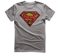 T-Shirt Ufficialmente Licenziato Superman - Mash-Up Shield Da Uomo