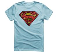 T-Shirt Ufficialmente Licenziato Superman - Mash-Up Shield Da Uomo