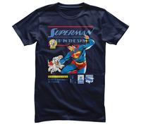 T-Shirt Ufficialmente Licenziato Superman - Su Nel Cielo Per Uomo