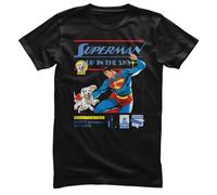 T-Shirt Ufficialmente Licenziato Superman - Su Nel Cielo Per Uomo