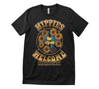 T-Shirt Ufficialmente Licenziato Woodstock - Hippies Benvenuti Uomo