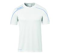 uhlsport Maglia Stream 22, Uomo, Weiß/Azurblau, XXL