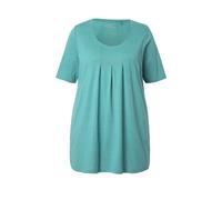 T-shirt Ulla Popken da donna taglie forti pieghe decorative linea A...