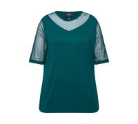 T-shirt Ulla Popken da donna taglie forti vestibilità classica mesh con...
