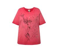 T-shirt Ulla Popken donna taglie forti cervo classica girocollo mezza...