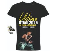 T-shirt ULTIMO STADI 2025 LA FAVOLA CONTINUA con data evento Concerto + fascia