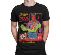 T-shirt umorismo oscuro a tema Divouring Your Soul anni 90 #SR#T433