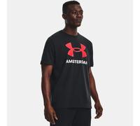 T-shirt Under Armour Amsterdam City da uomo Nero / Bianco / Rosso M