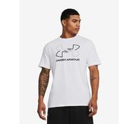 T-shirt Under Armour Foundation Update manica corta bianco nero - S