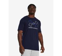 T-shirt Under Armour Foundation Update manica corta blu scuro bianco - M