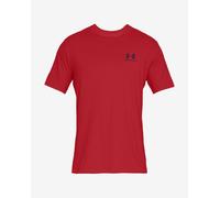 T-shirt Under Armour Sportsyle Left Chest manica corta rosso - M