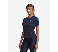 T-shirt Under Armour Tech Wordmark Tape manica corta blu navy donna - M